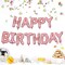 Colorful Celebrations: 16-Inch Mylar Foil Happy Birthday Balloons Banner - Eco-Friendly Decor for All Ages!